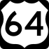 U.S. Highway 64 marker