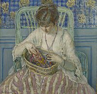 Unraveling Silk, Frieseke