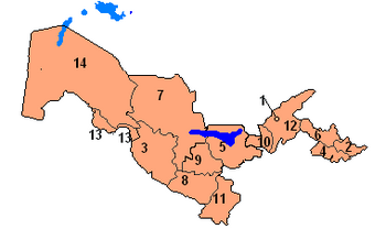 Uzbekistan provinces