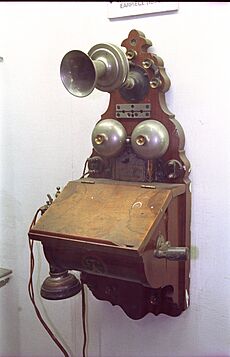Wall Hanging Telephone with Detachable Earpiece - Communication Gallery - BITM - Calcutta 2000 211