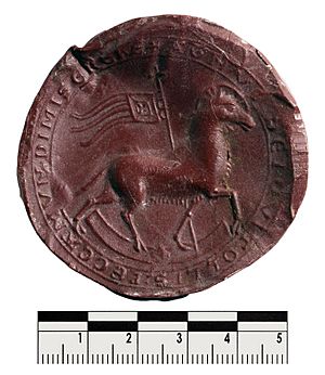 Wax cast of a Bristol Templar Seal