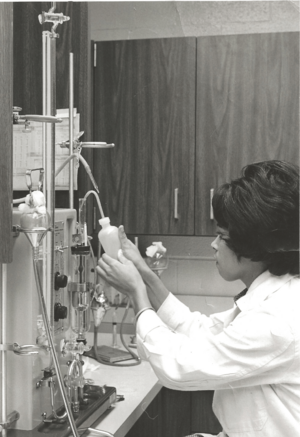 Yvonne T. Maddox in lab