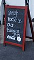 'Neigh horse in our burgers!', Swan and Talbot, Wetherby (15th February 2013)