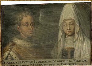 46. Charles II, duc de Lorraine, et son épouse Marguerite de Bavière.jpg