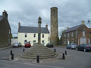 Abernethy mercat cross and round tower, Perth and Kinross
