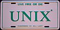 Actual DEC UNIX License Plate DSC 0317