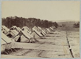 After the battle ended, 20,000 wounded soldiers were cared for in a tent hospital at Camp Letterman. The Tyson Brothers photographed this hospital in August 1863 LOC 9157937275