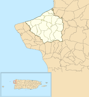 Aguada, Puerto Rico locator map