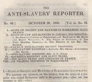 Anti-Slavery Reporter October 1830