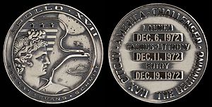 Apollo 17 Flown Silver Robbins Medallion (SN-F39)