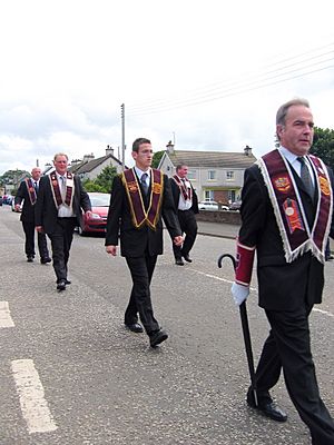Apprentice Boys parade Bushmills Northern Ireland