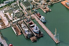 Basen portowy, Gdynia 2007 (zdjęcie lotnicze)