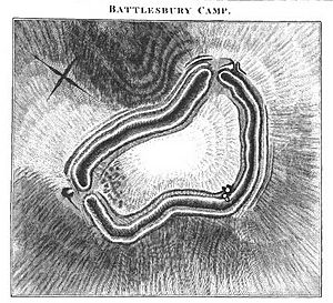 Battlesbury camp sketch