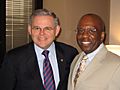 Calvin Earl with Senator Robert Menendez