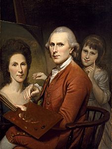 Charles Willson Peale - Self-Portrait with Angelica and Portrait of Rachel - B.60.49 - Museum of Fine Arts