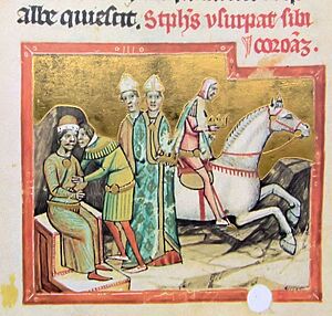 Chronicon Pictum P121 A korona elrablása