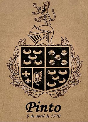 Coat of Arms of the Pintos April 1770