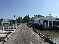 Tangier, Virginia, seen from the County Dock, June 2017
