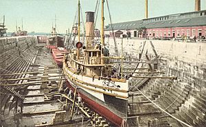 Dry Dock, Portsmouth Navy Yard, Kittery, ME
