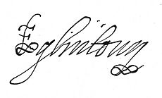 Earl of Eglinton signature