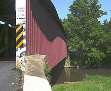 Forry's Mill Covered Bridge Side 2800px