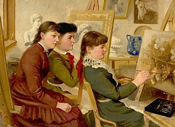 Frederic Martlett Bell-Smith-Three Artists, c. 1883