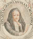 Giovanna Garzoni self-portrait from Piante varie Harvard 45883317 cropped.jpg