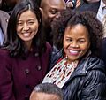 Governor-healey-lt-governor-driscoll-celebrate-unveiling-of-the-embrace-monument-in-memory-of-dr-martin-luther-king-jr 52625376111 o (Michelle Wu and Kim Janey) (1)