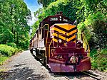Great Smoky Mountains Railroad diesel engine No. 2668 in Nantahala, North Carolina.jpg
