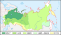Growth of Russia 1547-1725