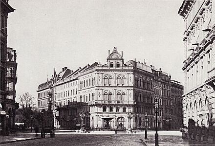 Hertel Kaiserplatz von Osten um 1880