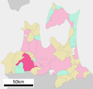 Location of Hirosaki