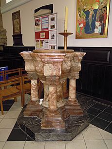 Holy Trinity Guildford font
