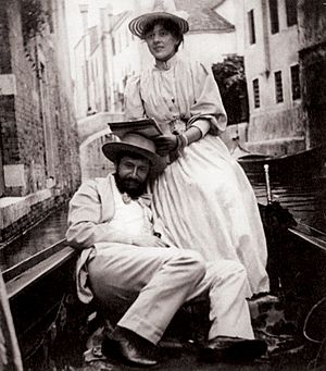 Jean-Louis Forain und Jeanne Bosc in einer Gondel