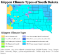 Köppen Climate Types South Dakota