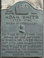 Kirkcaldy High Street Adam Smith Plaque