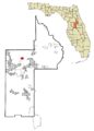 Lake County Florida Incorporated and Unincorporated areas Lisbon Highlighted