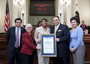 Laphonza Butler with Assemblymembers, 2013
