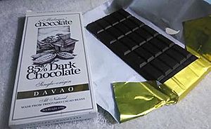 Malagos 80percent dark chocolate