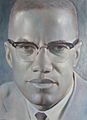Malcolm X portrait by Robert Templeton