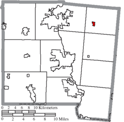 Location of Fletcher in Miami County