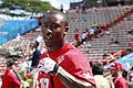 Miami Dolphins wide receiver Brandon Marshall practices during pregame warm up for the National Football League's 2012 Pro Bowl game at Aloha Stadium in Honolulu Jan 120129-M-DX861-041