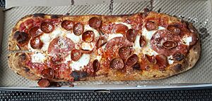Modified maverick pizza without Italian sausage