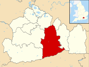 Mole Valley UK locator map