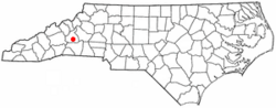 Location of West Marion, North Carolina