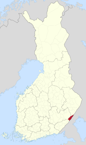 Location of Parikkala in Finland