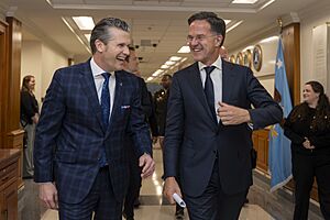 Pete Hegseth hosts NATO Secretary General Mark Rutte at the Pentagon, USA on April 24, 2025 - 10