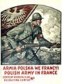 Polish Army in France WWI recruitment poster