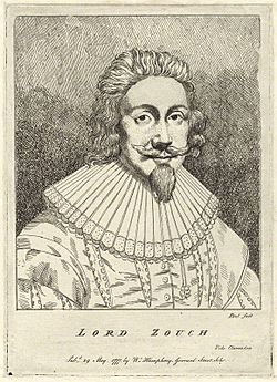 Portrait etching of Lord Zouche published 29 May 1777