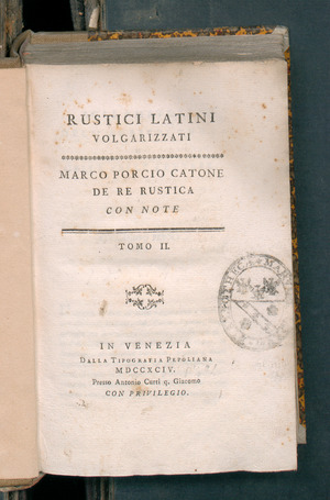 Rustici latini volgarizzati